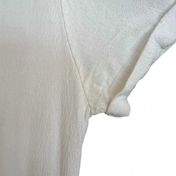 Ba&sh Portsmouth Lace Up Mini Dress Ivory Small Minimalist French Contemporary - Picture 6 of 8